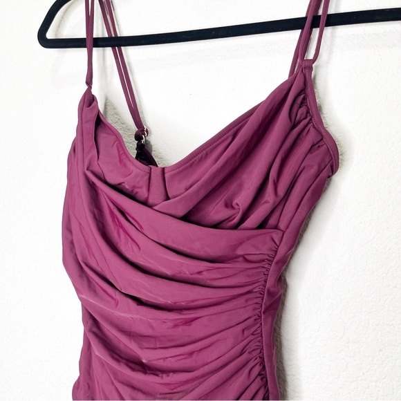 Magicsuit Faux Wrap Ruched One Piece Swimsuit 12 Underwire Bra Cup - Picture 2 of 10